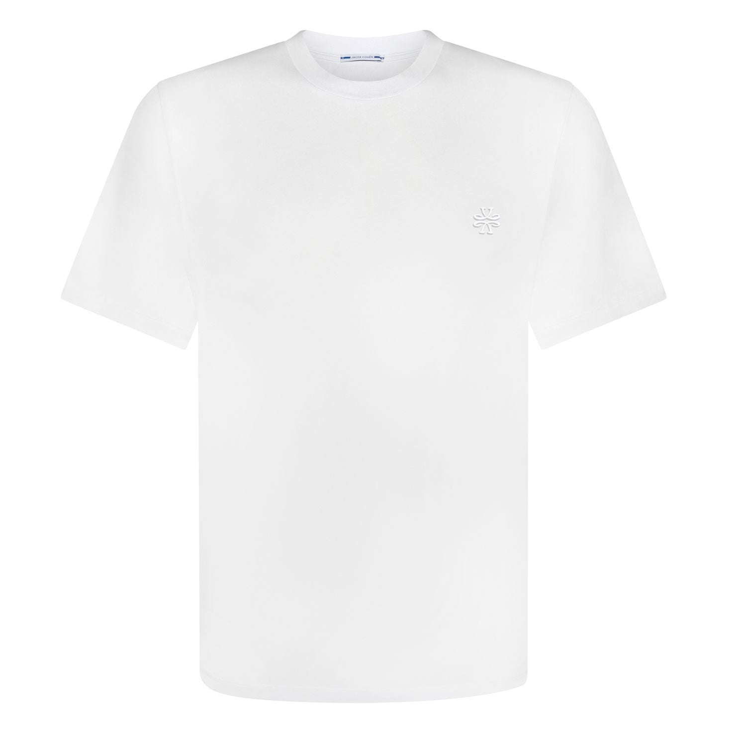 JACOB COHEN RUBBER LOGO T WHITE