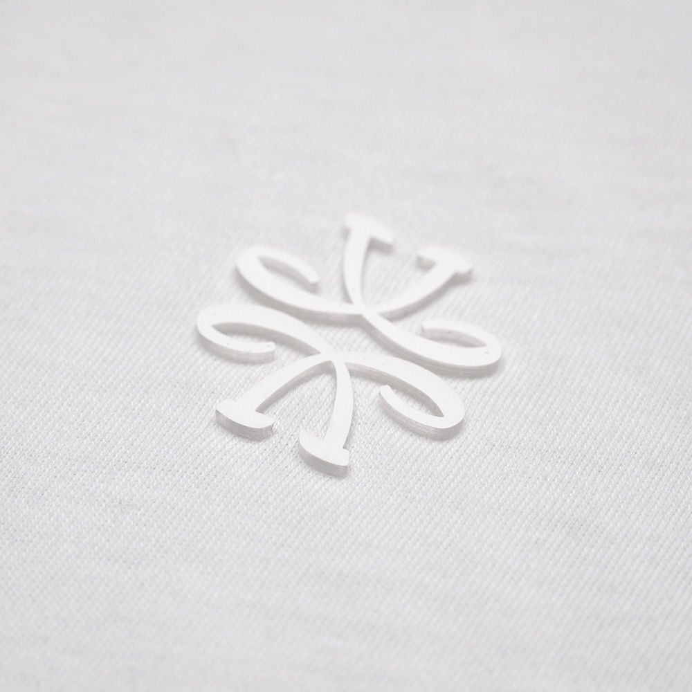 JACOB COHEN RUBBER LOGO T WHITE