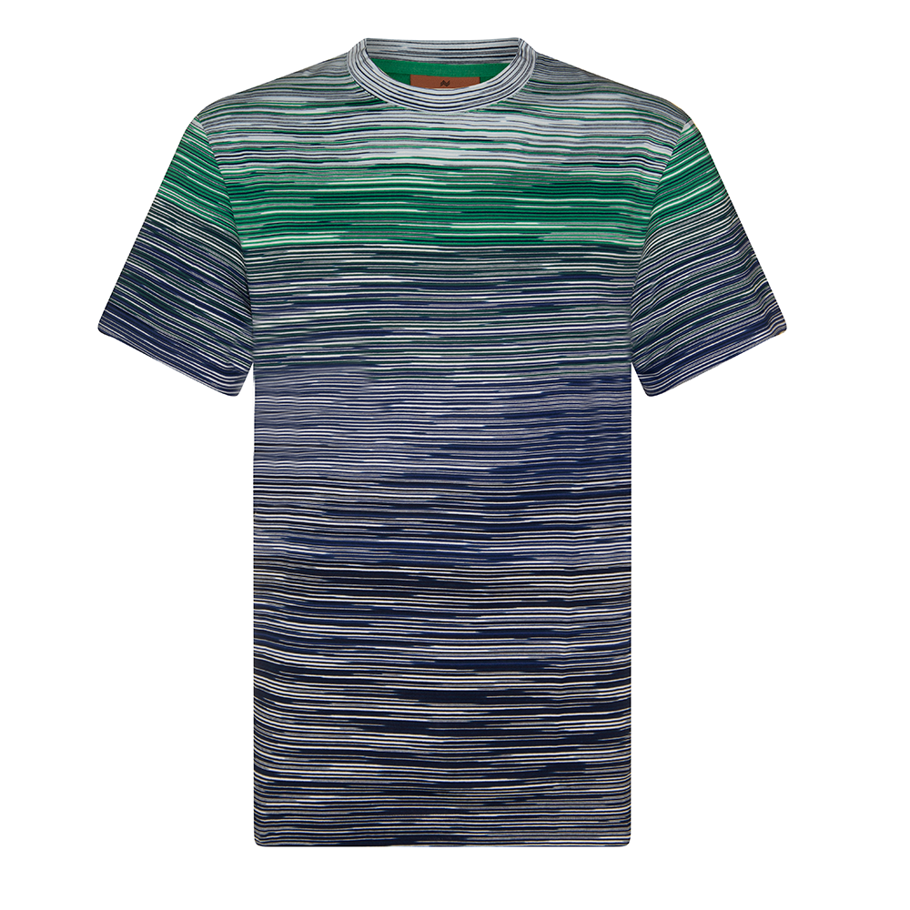 MISSONI T SHIRT - GREEN/BLUE FADE