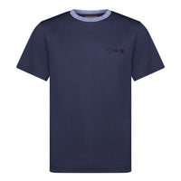 MISSONI T SHIRT NAVY SPACEDYED COLLAR (Multicolored)