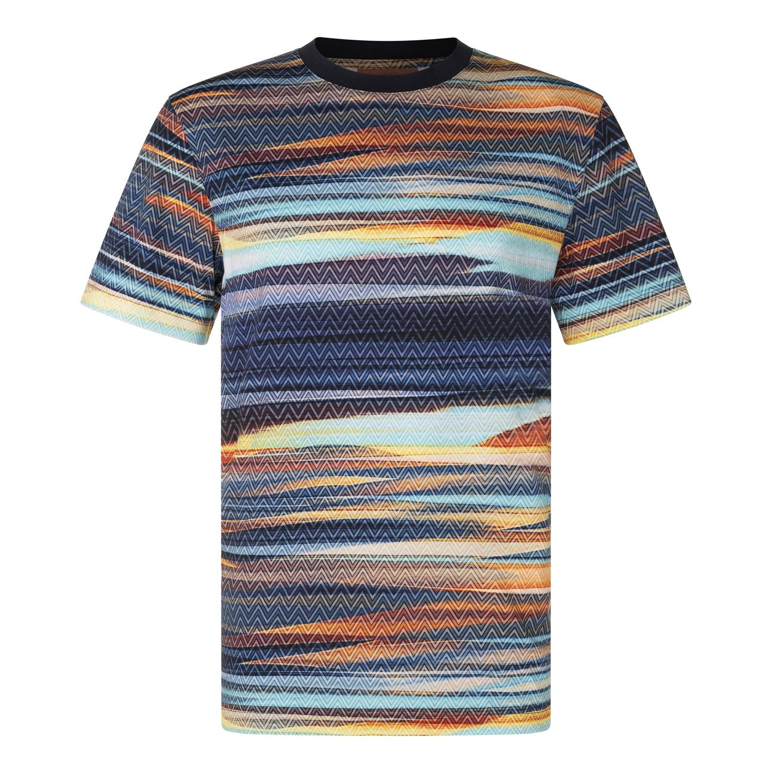 MISSONI MULTI COLOURED SPACEDYED ZIG ZAG T
