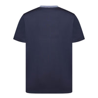 MISSONI T SHIRT NAVY SPACEDYED COLLAR (Multicolored)