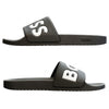 Boss Aryeh Italian-made slides with large logo detail black