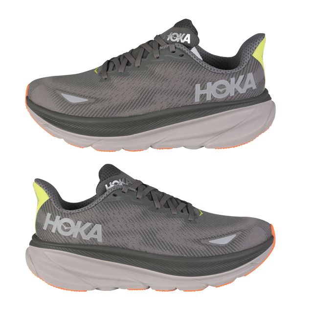 HOKA CLIFTON 9 GORE-TEX asphalt grey/gravel