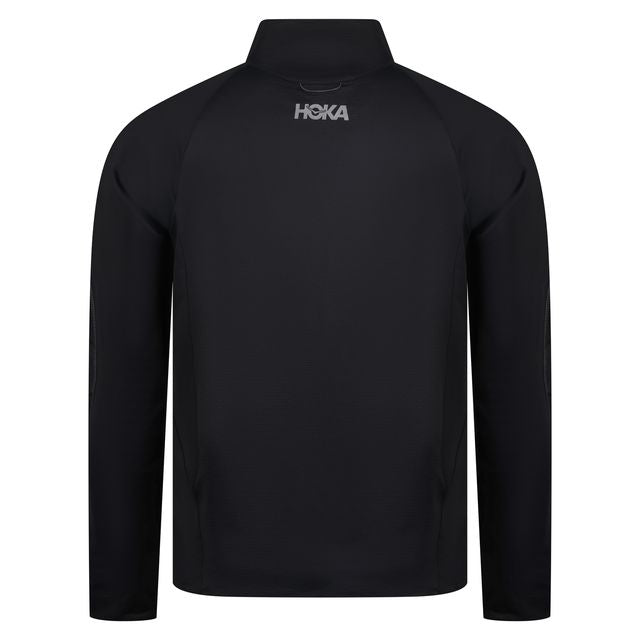 HOKA GLIDETECH QUATER ZIP LONG SLEEVED TOP - Black