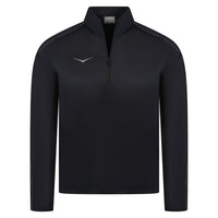HOKA GLIDETECH QUATER ZIP LONG SLEEVED TOP - Black