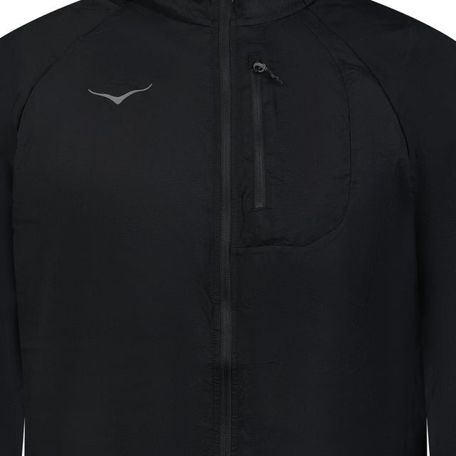 HOKA SKYFLOW HOODED JACKET - Black