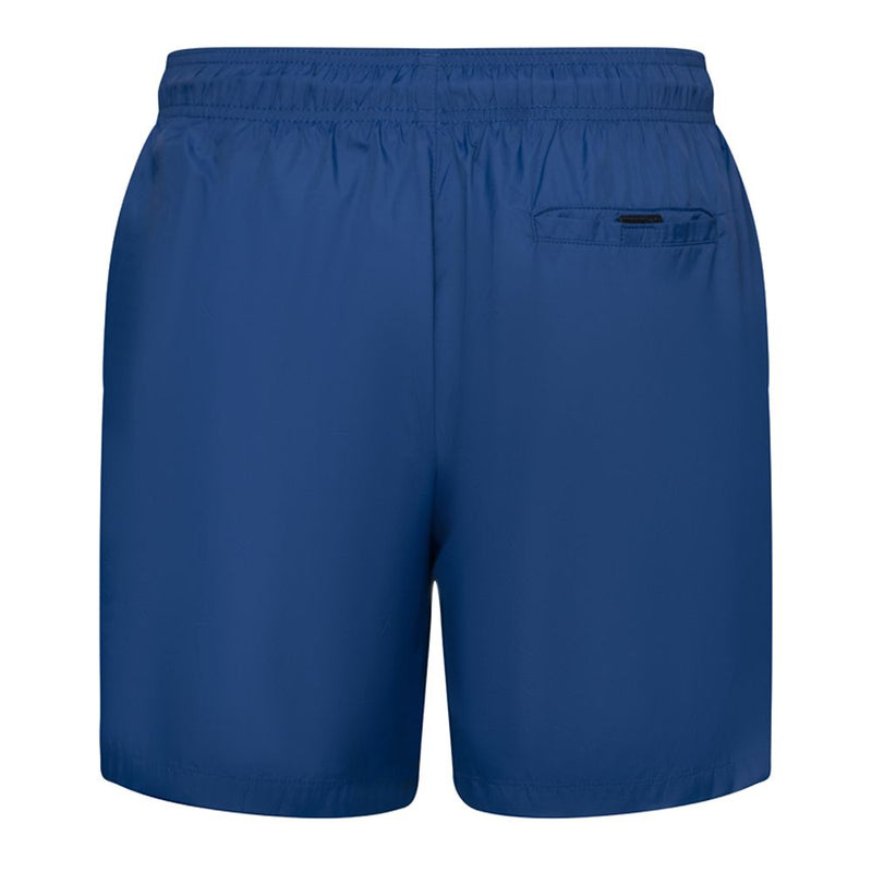 HUGO BOSS T SHIRT & SWIM SHORTS SET (White/Blue)