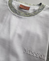 MISSONI T SHIRT - WHITE / GREY SPACEDYED COLLAR