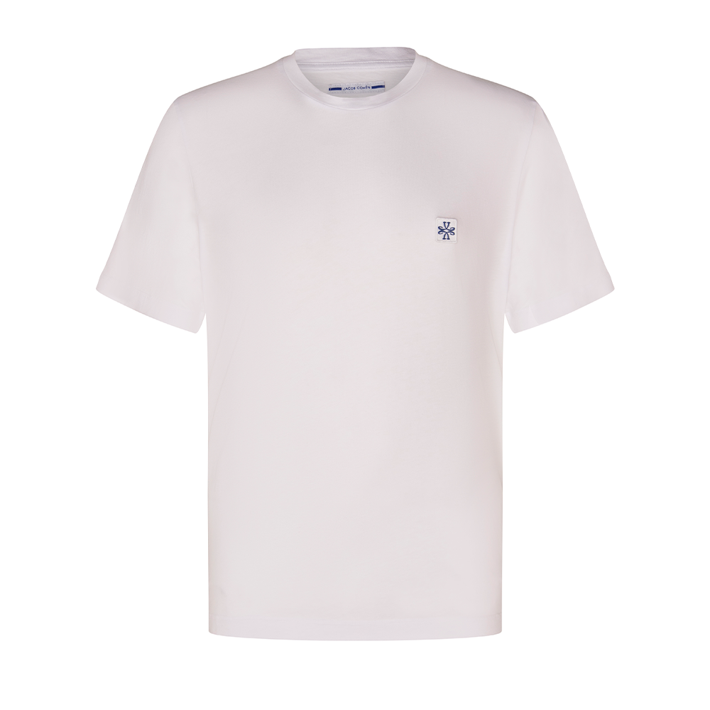 Tシャツ・カットソー JACOB COHEN Men T-shirt White JUM40002082M4530L1 A00 Jacob Cohen Tシャツ - 白 - ホワイト | JUM40002082M4530A00