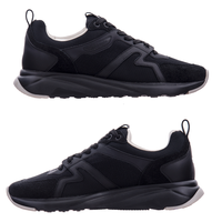 JACOB COHEN FLYER TRAINERS - BLACK LEATHER