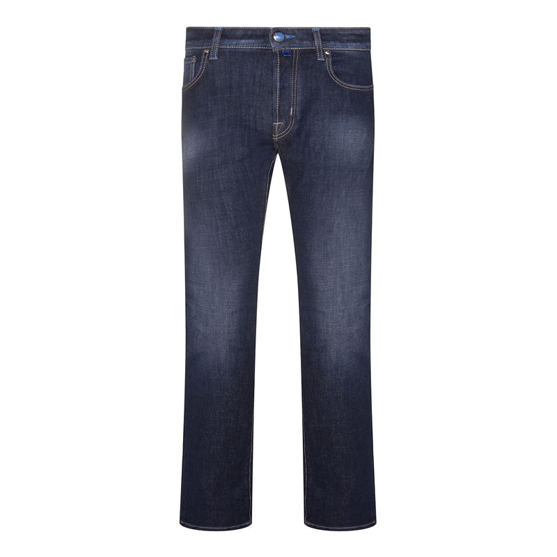 JACOB COHEN BARED SLIM FIT JEANS - DARK BLUE MILANO BADGE