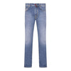 JACOB COHEN BARED SLIM FIT JEANS IN BLUE / RED BADGE