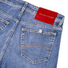 JACOB COHEN BARED SLIM FIT JEANS IN BLUE / RED BADGE