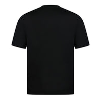 JACOB COHEN EMBROIDERED CREST POCKET T - BLACK