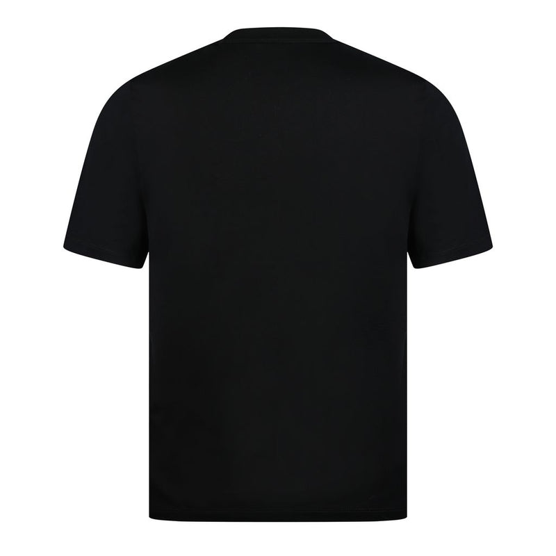 JACOB COHEN EMBROIDERED CREST POCKET T - BLACK