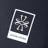 JACOB COHEN SMALL PRINT LOGO T SHIRT NAVY