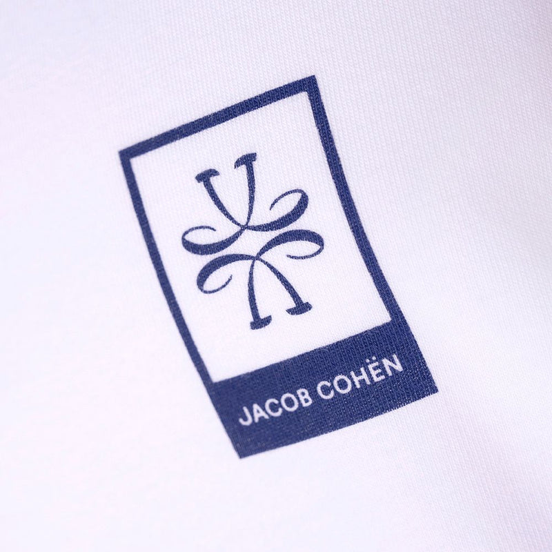 JACOB COHEN SMALL PRINT LOGO T SHIRT - WHITE