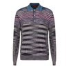 MISSONI LONG SLEEVE FINE KNIT POLO