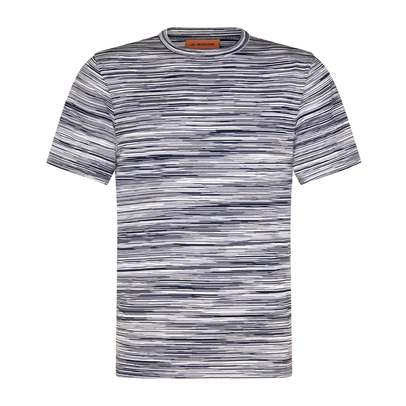 MISSONI CLASSIC STRIPE T SHIRT / NAVY