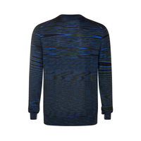 MISSONI FINE KNIT CREW NECK JUMPER / BLUE / GREEN