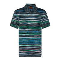 MISSONI FINE KNIT POLO - MULTI COLOUR