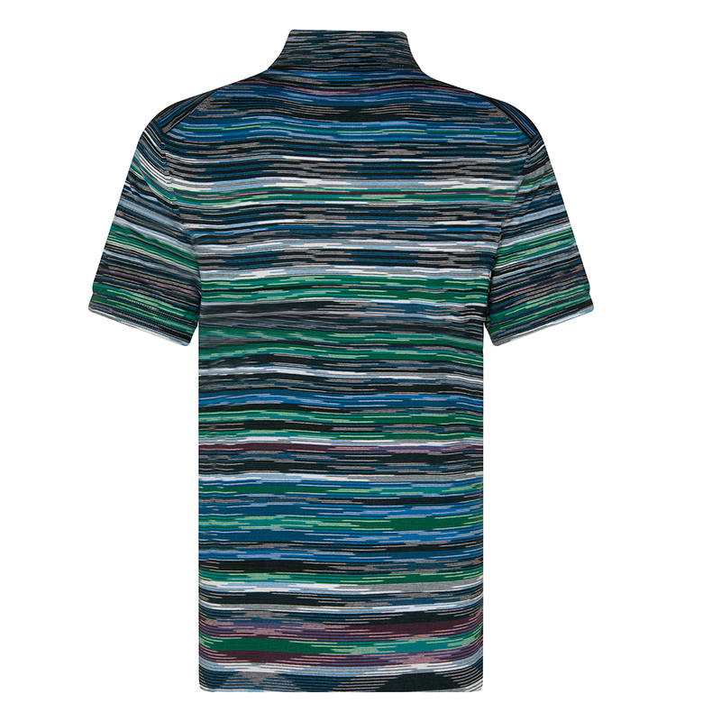 MISSONI FINE KNIT POLO - MULTI COLOUR