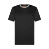 MISSONI T SHIRT - BLACK SPACEDYED COLLAR