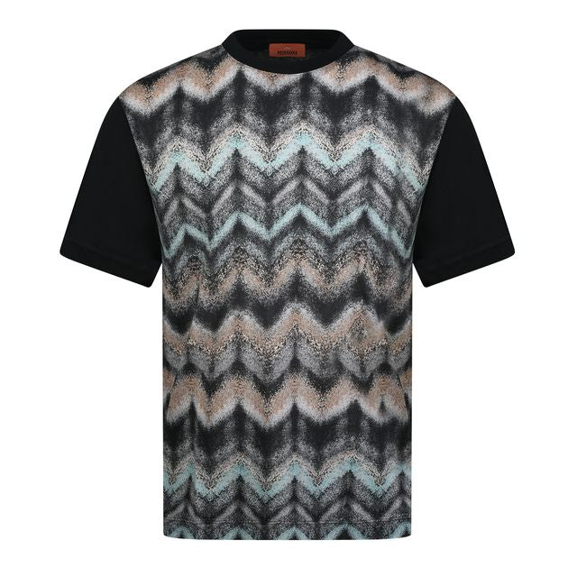 MISSONI AIRBRUSH ZIG ZAG T - BLACK/GREY