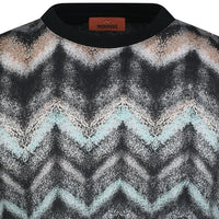 MISSONI AIRBRUSH ZIG ZAG T - BLACK/GREY