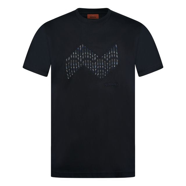 MISSONI GEOMETRIC ZIG ZAG T-NAVY