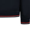 MISSONI SWEATSHIRT - SMALL EMBROIDERED LOGO AND CUFFS - NAVY