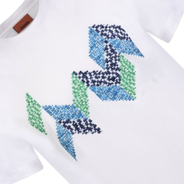 MISSONI FLAME ZIG ZAG T - WHITE