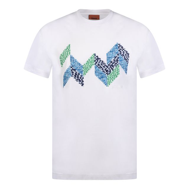 MISSONI FLAME ZIG ZAG T - WHITE