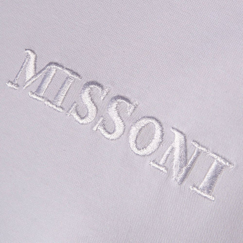 MISSONI T SHIRT - WHITE / GREY SPACEDYED COLLAR