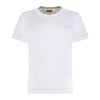 MISSONI T SHIRT - WHITE / GREY SPACEDYED COLLAR