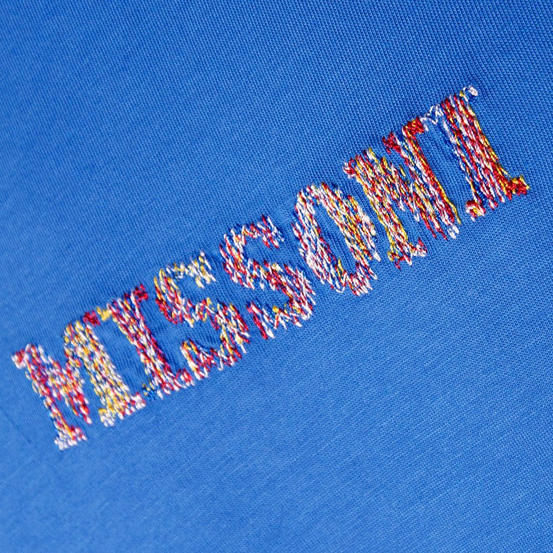 MISSONI EMBROIDERED LOGO T SHIRT - LIGHT BLUE