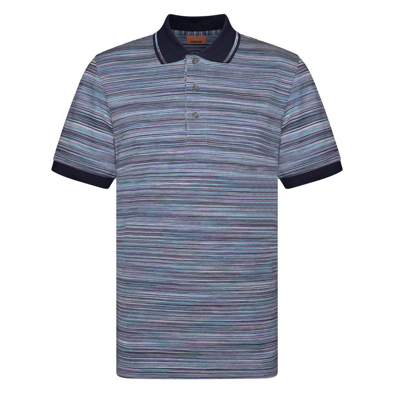 MISSONI POLO - Blue/Purple spacedyed