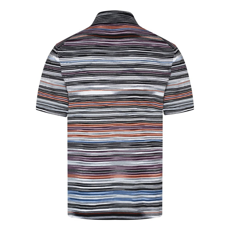 MISSONI Short-sleeved polo in slub cotton