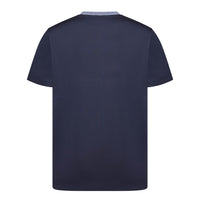 MISSONI T SHIRT NAVY SPACEDYED COLLAR (Multicolored)