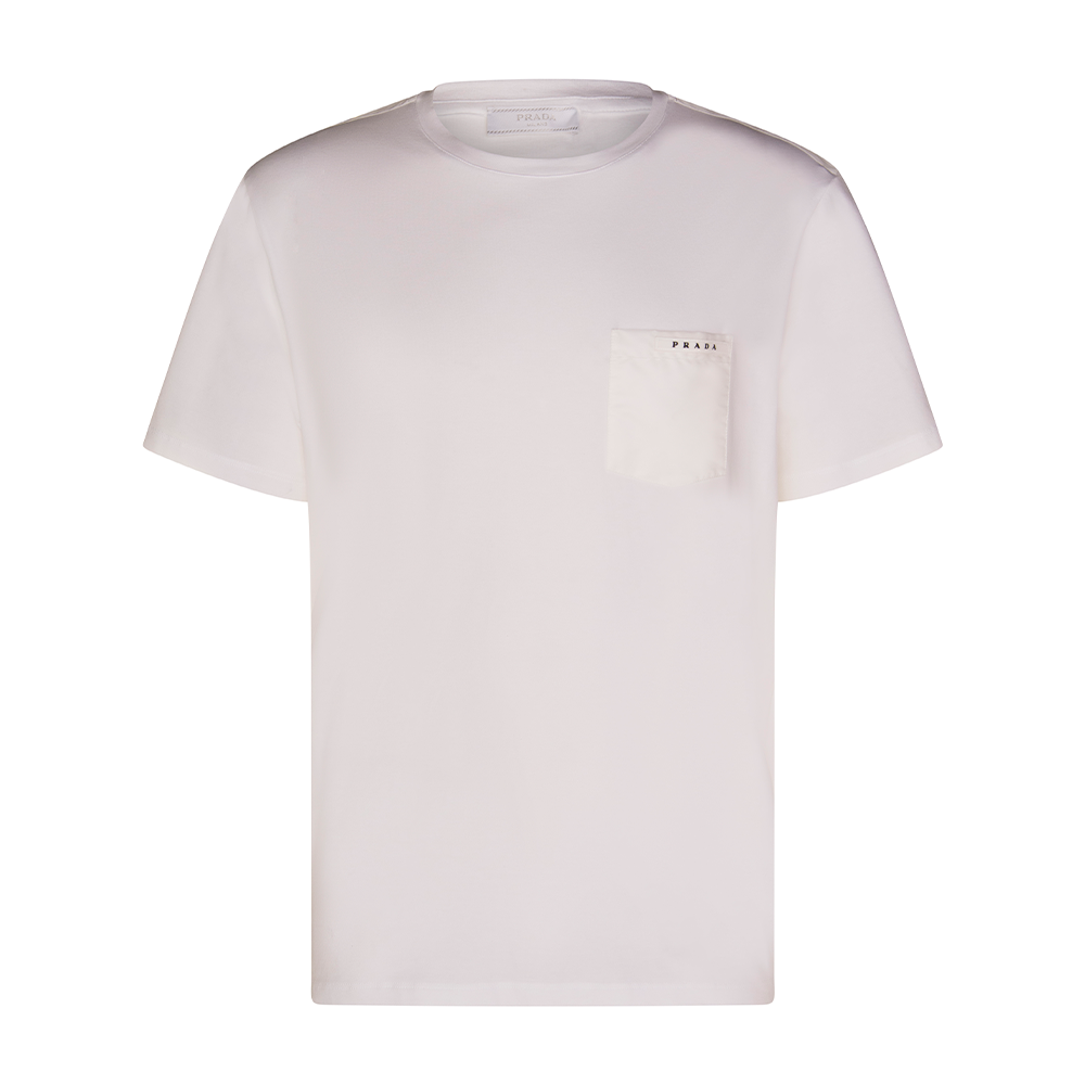Tシャツ・カットソー PRADA Men T Shirts UMF004OOO16UQ White Prada T Shirt White – My Grip Fashions