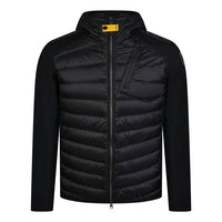 PARAJUMPERS NOLAN HYBRID HOODED JACKET - BLACK