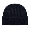 PARAJUMPERS RIBBED BEANIE HAT - NAVY