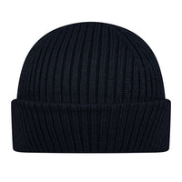 PARAJUMPERS RIBBED BEANIE HAT - NAVY