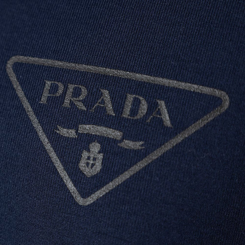 PRADA LOGO T SHIRT, Navy