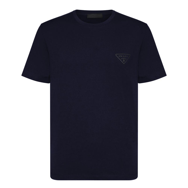 PRADA LOGO T SHIRT, Navy