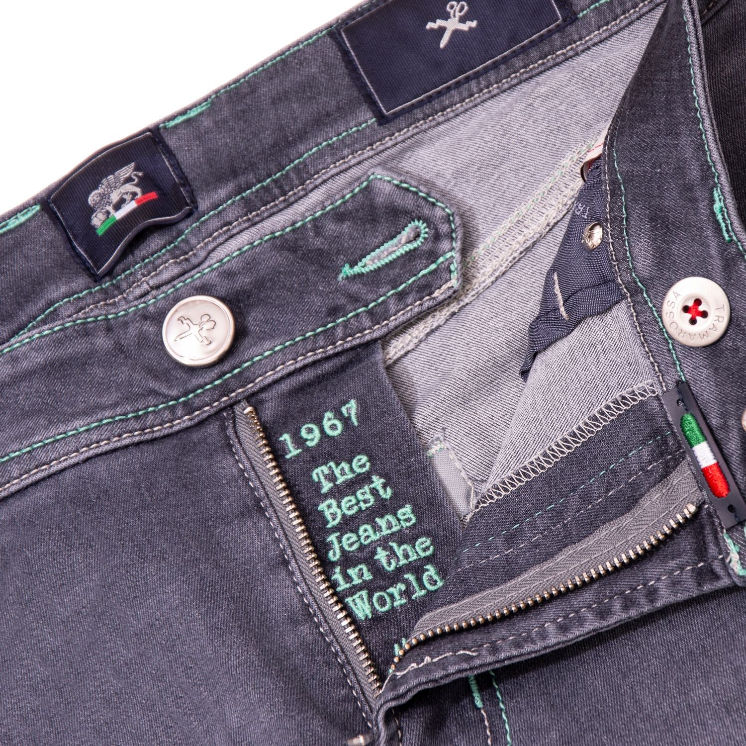 TRAMAROSSA LEONARDO SLIM FIT JEANS GREY – My Grip Fashions