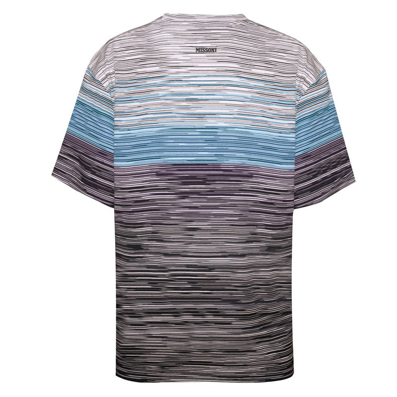 MISSONI SLUB COTTON T SHIRT (blue fade)