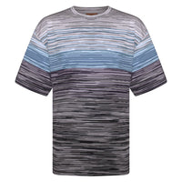 MISSONI SLUB COTTON T SHIRT (blue fade)