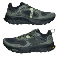 NEW BALANCE FRESH FOAM X HIERRO V8 TRAIL RUNNING SHOES IN DARK CAMO WITH EVERGLADE GREEN